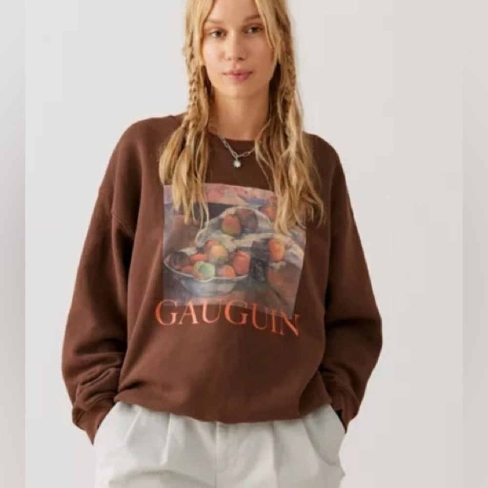 Urban Outfitters Brown Gauguin Graphic Sweatshirt